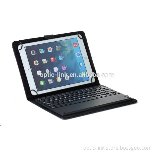 7-10 inch tablet pc Universal bluetooth keyboard with leather case for Android Win8 dual system with touch pad bluetooth 3.0
